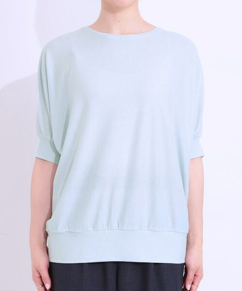 SHOO・LA・RUE / シューラルー カットソー | 【ひんやり/UV】ほんのりラメで大人上品 お袖リブ ドルマントップス | 詳細25