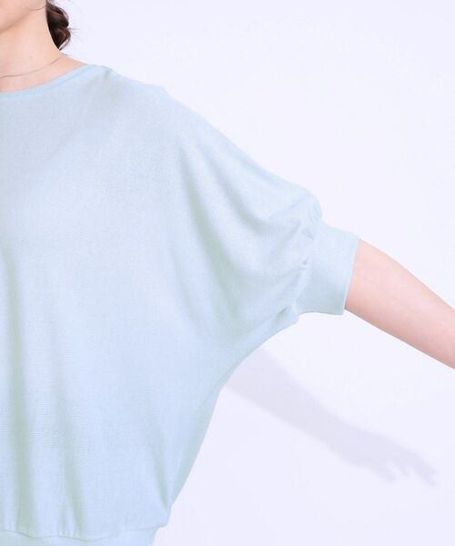 SHOO・LA・RUE / シューラルー カットソー | 【ひんやり/UV】ほんのりラメで大人上品 お袖リブ ドルマントップス | 詳細29