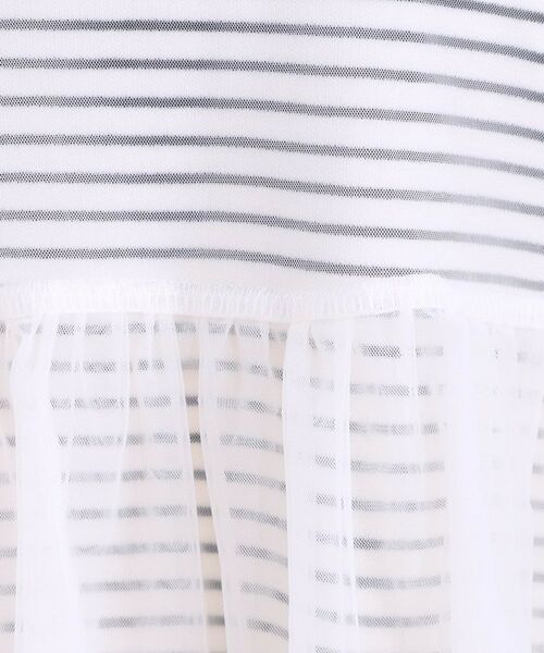 SHOO・LA・RUE / シューラルー カットソー | 【S-LL/2点セット】程よい甘さをプラス Tシャツ+チュールトップス | 詳細14