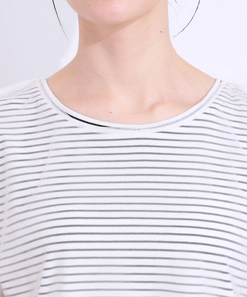 SHOO・LA・RUE / シューラルー カットソー | 【S-LL/2点セット】程よい甘さをプラス Tシャツ+チュールトップス | 詳細25