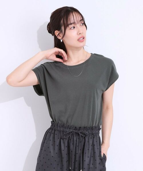 SHOO・LA・RUE / シューラルー カットソー | 【S-LL/2点セット】程よい甘さをプラス Tシャツ+チュールトップス | 詳細3