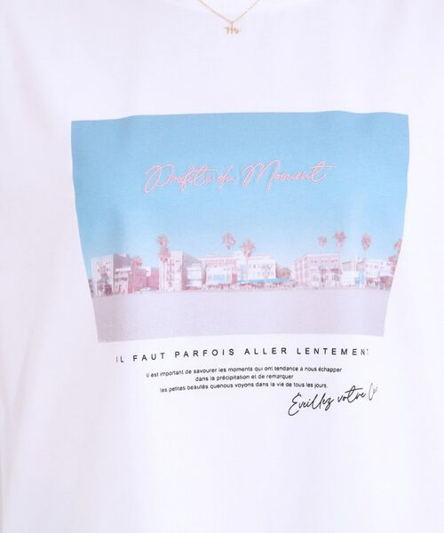 SHOO・LA・RUE / シューラルー Tシャツ | 【ひんやり/UVカット】選べる3柄 お袖チュールで差をつける ロゴプリントTシャツ | 詳細19