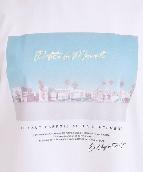 SHOO・LA・RUE / シューラルー Tシャツ | 【ひんやり/UVカット】選べる3柄 お袖チュールで差をつける ロゴプリントTシャツ | 詳細23