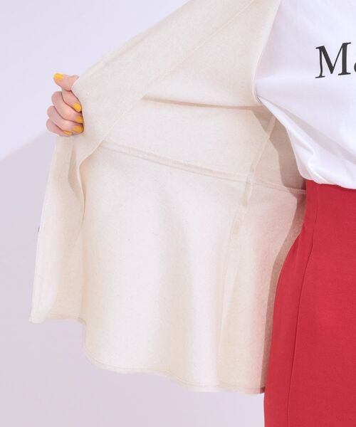 SHOO・LA・RUE / シューラルー ベスト | 【S-LL】いつものコーデにプラスワン 麻混ペプラムベスト | 詳細19