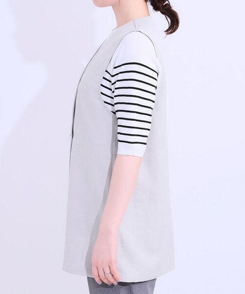SHOO・LA・RUE / シューラルー ベスト | 【洗える】洗濯後しわになりにくい 麻調ダブルベスト | 詳細14