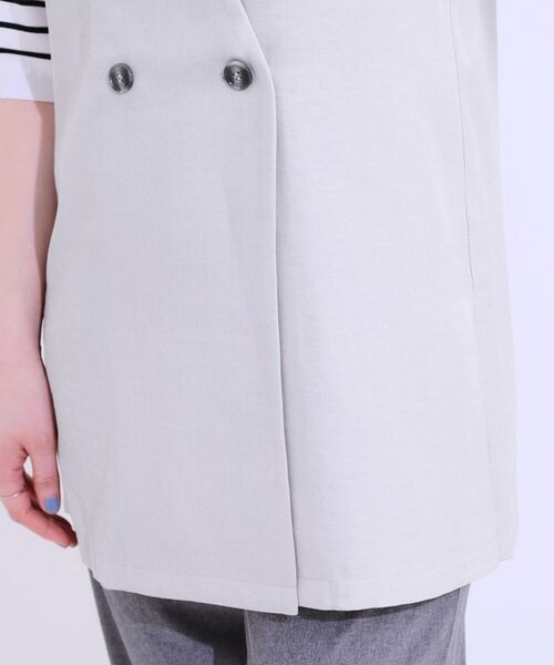 SHOO・LA・RUE / シューラルー ベスト | 【洗える】洗濯後しわになりにくい 麻調ダブルベスト | 詳細18