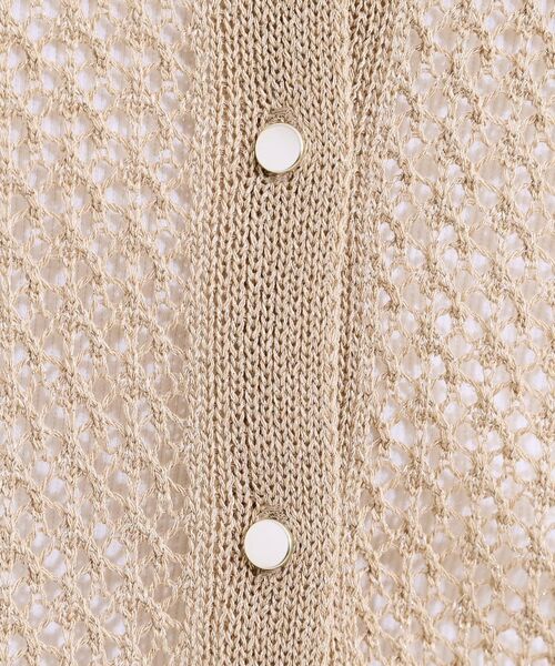 SHOO・LA・RUE / シューラルー カーディガン・ボレロ | 【S-LL/2WAY】ラメが華やか 透かしニットカーディガン | 詳細14
