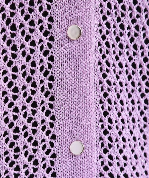 SHOO・LA・RUE / シューラルー カーディガン・ボレロ | 【S-LL/2WAY】ラメが華やか 透かしニットカーディガン | 詳細21