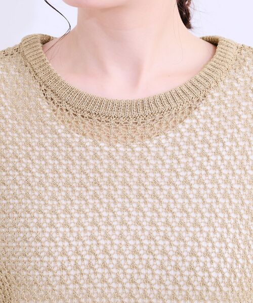 SHOO・LA・RUE / シューラルー カーディガン・ボレロ | 【S-LL/2WAY】ラメが華やか 透かしニットカーディガン | 詳細25