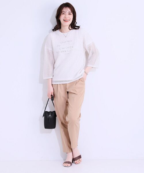 SHOO・LA・RUE / シューラルー カーディガン・ボレロ | 【S-LL/2WAY】ラメが華やか 透かしニットカーディガン | 詳細6