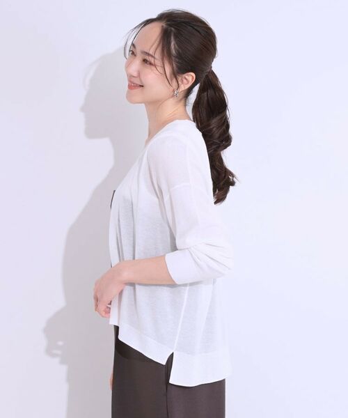 SHOO・LA・RUE / シューラルー カーディガン・ボレロ | 【洗える】ひんやりさらっと 大人のシアーカーディガン | 詳細10