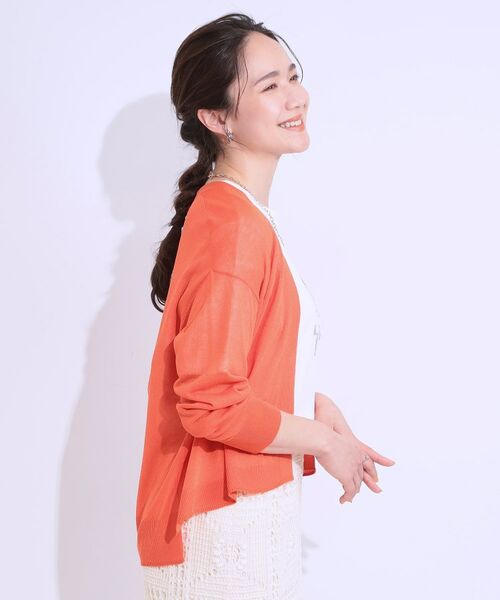 SHOO・LA・RUE / シューラルー カーディガン・ボレロ | 【洗える】ひんやりさらっと 大人のシアーカーディガン | 詳細6