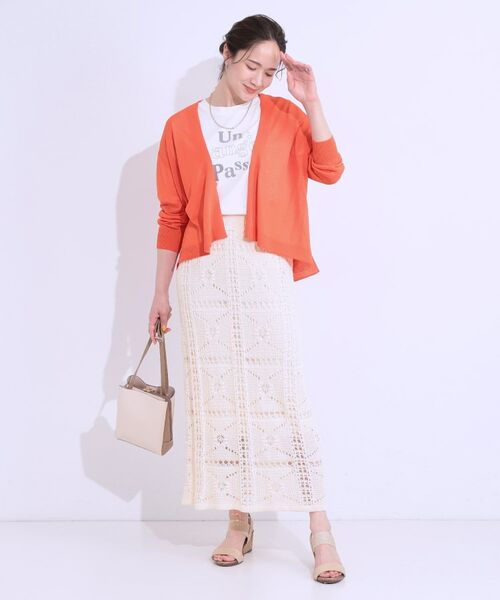 SHOO・LA・RUE / シューラルー カーディガン・ボレロ | 【洗える】ひんやりさらっと 大人のシアーカーディガン | 詳細7