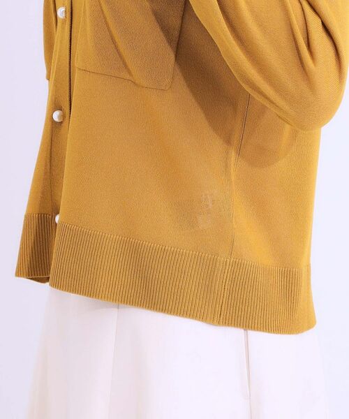 SHOO・LA・RUE / シューラルー カーディガン・ボレロ | 【洗える/ひんやり】パール調ボタンが目を惹く シアーニットカーディガン | 詳細18