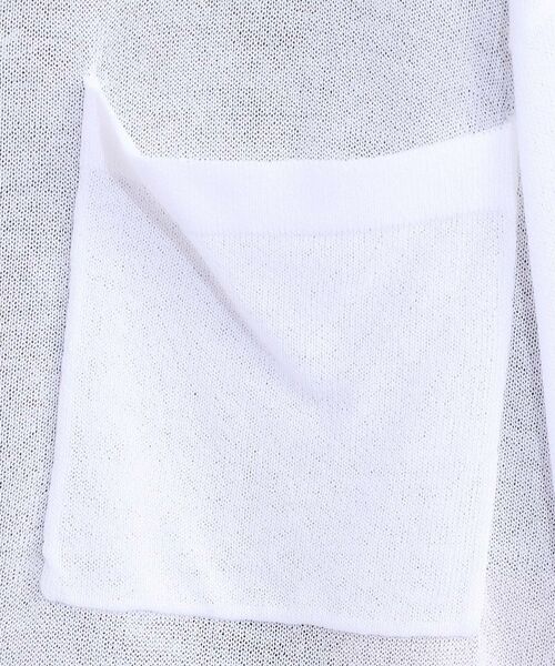 SHOO・LA・RUE / シューラルー カーディガン・ボレロ | 【洗える/ひんやり】パール調ボタンが目を惹く シアーニットカーディガン | 詳細4