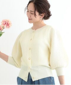 SHOO・LA・RUE / シューラルー カーディガン・ボレロ | 【S-LL】大人フェミニンな着こなしに 透かし編みニットカーディガン