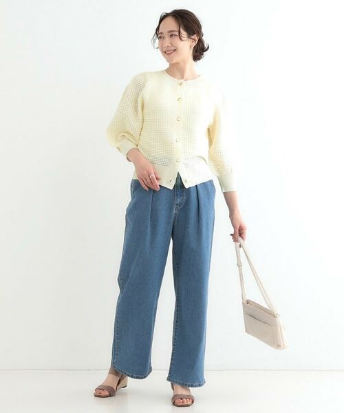 SHOO・LA・RUE / シューラルー カーディガン・ボレロ | 【S-LL】大人フェミニンな着こなしに 透かし編みニットカーディガン | 詳細10