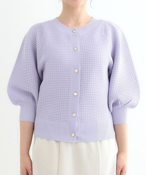 SHOO・LA・RUE / シューラルー カーディガン・ボレロ | 【S-LL】大人フェミニンな着こなしに 透かし編みニットカーディガン | 詳細16