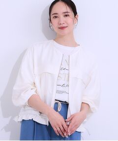 SHOO・LA・RUE / シューラルー レザーブルゾン・ジャケット | 【S-LL】大人のシアー感が魅力 ドロストブルゾン