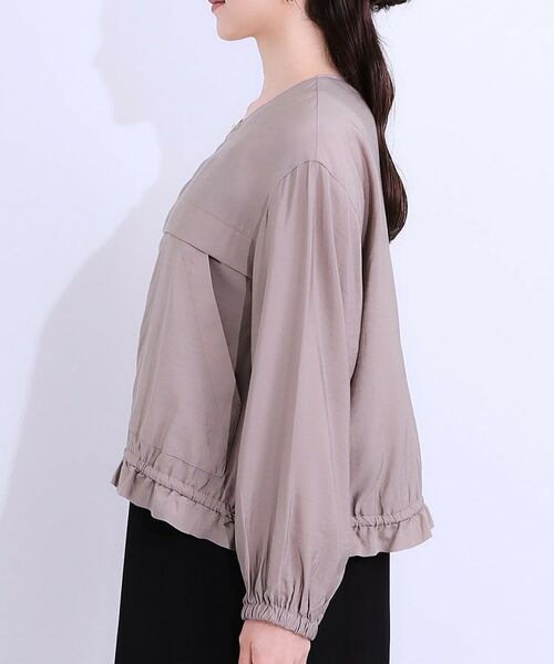 SHOO・LA・RUE / シューラルー レザーブルゾン・ジャケット | 【S-LL】大人のシアー感が魅力 ドロストブルゾン | 詳細14