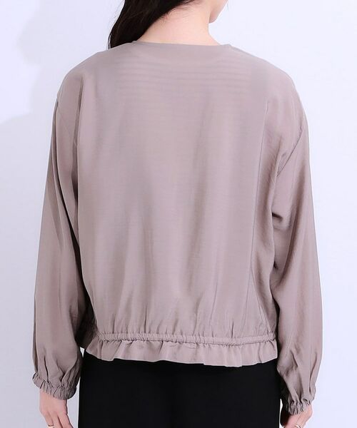 SHOO・LA・RUE / シューラルー レザーブルゾン・ジャケット | 【S-LL】大人のシアー感が魅力 ドロストブルゾン | 詳細15