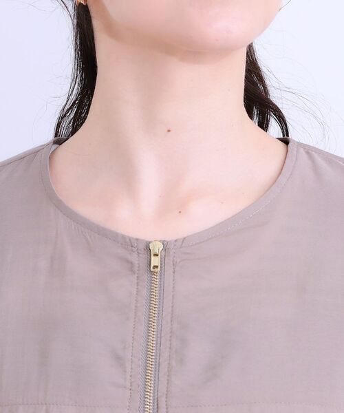 SHOO・LA・RUE / シューラルー レザーブルゾン・ジャケット | 【S-LL】大人のシアー感が魅力 ドロストブルゾン | 詳細16