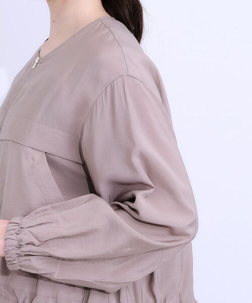 SHOO・LA・RUE / シューラルー レザーブルゾン・ジャケット | 【S-LL】大人のシアー感が魅力 ドロストブルゾン | 詳細17