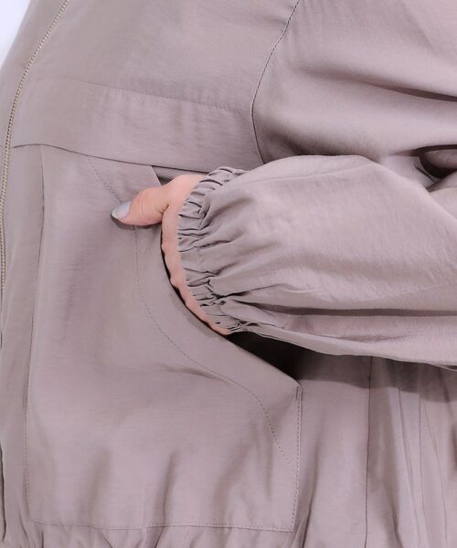 SHOO・LA・RUE / シューラルー レザーブルゾン・ジャケット | 【S-LL】大人のシアー感が魅力 ドロストブルゾン | 詳細18