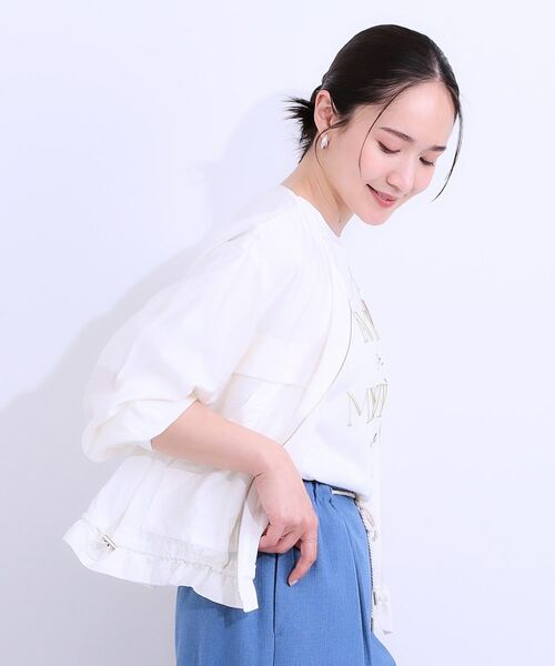 SHOO・LA・RUE / シューラルー レザーブルゾン・ジャケット | 【S-LL】大人のシアー感が魅力 ドロストブルゾン | 詳細2