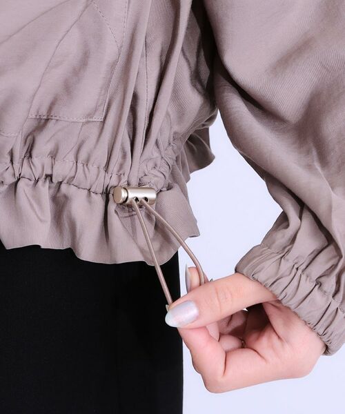 SHOO・LA・RUE / シューラルー レザーブルゾン・ジャケット | 【S-LL】大人のシアー感が魅力 ドロストブルゾン | 詳細20