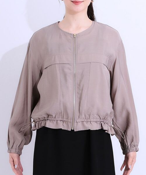 SHOO・LA・RUE / シューラルー レザーブルゾン・ジャケット | 【S-LL】大人のシアー感が魅力 ドロストブルゾン | 詳細22