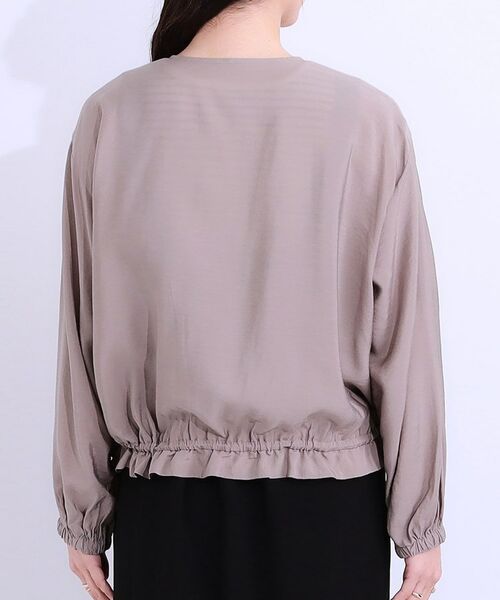 SHOO・LA・RUE / シューラルー レザーブルゾン・ジャケット | 【S-LL】大人のシアー感が魅力 ドロストブルゾン | 詳細23