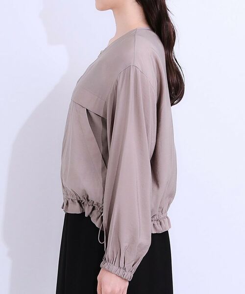 SHOO・LA・RUE / シューラルー レザーブルゾン・ジャケット | 【S-LL】大人のシアー感が魅力 ドロストブルゾン | 詳細24