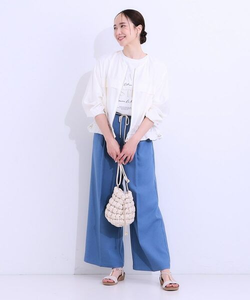 SHOO・LA・RUE / シューラルー レザーブルゾン・ジャケット | 【S-LL】大人のシアー感が魅力 ドロストブルゾン | 詳細3