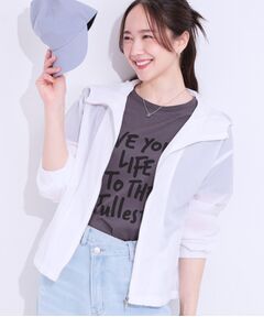 SHOO・LA・RUE / シューラルー レザーブルゾン・ジャケット | 【S-LL】程よいシアー感　大人世代の軽やかフードブルゾン