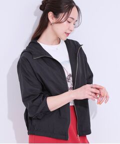 SHOO・LA・RUE / シューラルー レザーブルゾン・ジャケット | 【S-LL】程よいシアー感　大人世代の軽やかフードブルゾン