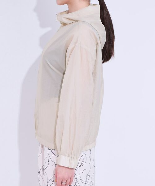 SHOO・LA・RUE / シューラルー レザーブルゾン・ジャケット | 【S-LL】程よいシアー感 大人世代の軽やかフードブルゾン | 詳細14