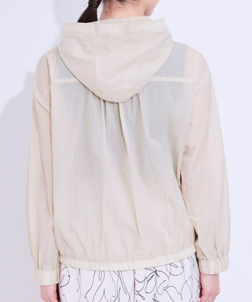 SHOO・LA・RUE / シューラルー レザーブルゾン・ジャケット | 【S-LL】程よいシアー感 大人世代の軽やかフードブルゾン | 詳細15