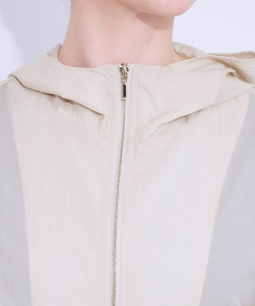 SHOO・LA・RUE / シューラルー レザーブルゾン・ジャケット | 【S-LL】程よいシアー感 大人世代の軽やかフードブルゾン | 詳細16