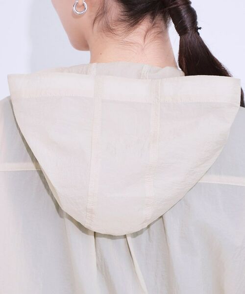 SHOO・LA・RUE / シューラルー レザーブルゾン・ジャケット | 【S-LL】程よいシアー感 大人世代の軽やかフードブルゾン | 詳細17