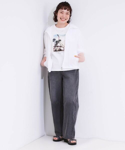 SHOO・LA・RUE / シューラルー レザーブルゾン・ジャケット | 【S-LL】程よいシアー感 大人世代の軽やかフードブルゾン | 詳細24