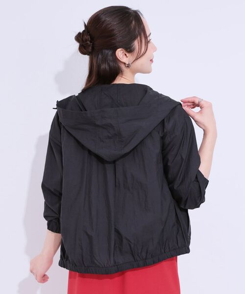 SHOO・LA・RUE / シューラルー レザーブルゾン・ジャケット | 【S-LL】程よいシアー感 大人世代の軽やかフードブルゾン | 詳細6