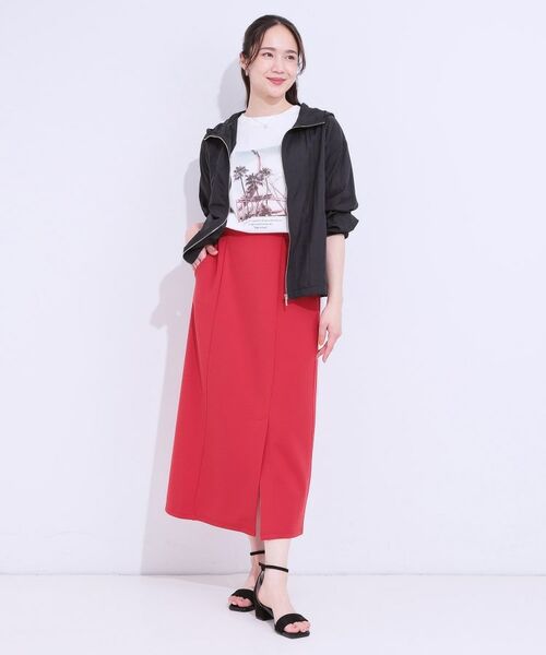 SHOO・LA・RUE / シューラルー レザーブルゾン・ジャケット | 【S-LL】程よいシアー感 大人世代の軽やかフードブルゾン | 詳細7