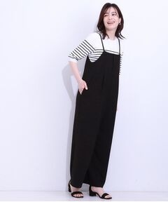 SHOO・LA・RUE / シューラルー サロペット・オールインワン | 【S-LL】着丈が調節できる 大人の麻調サロペット