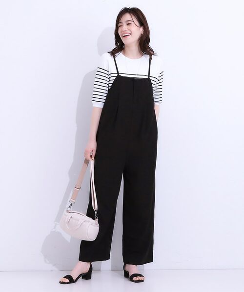 SHOO・LA・RUE / シューラルー サロペット・オールインワン | 【S-LL】着丈が調節できる 大人の麻調サロペット | 詳細1