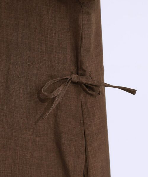 SHOO・LA・RUE / シューラルー ロング・マキシ丈ワンピース | 【S-LL】お顔周りすっきり 麻調スキッパーシャツワンピース | 詳細23