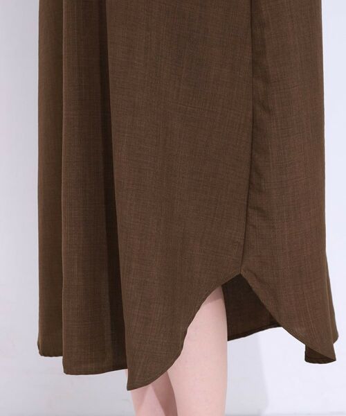 SHOO・LA・RUE / シューラルー ロング・マキシ丈ワンピース | 【S-LL】お顔周りすっきり 麻調スキッパーシャツワンピース | 詳細24