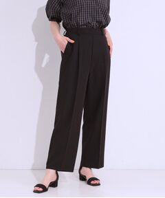 SHOO・LA・RUE / シューラルー パンツ | 【S-LL/ひんやり】大人のきれいめスタイルに センタープレスワイドパンツ