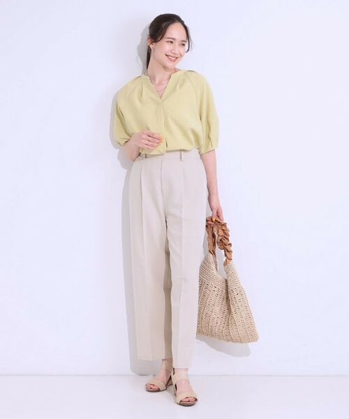 SHOO・LA・RUE / シューラルー パンツ | 【S-LL/ひんやり】大人のきれいめスタイルに センタープレスワイドパンツ | 詳細11
