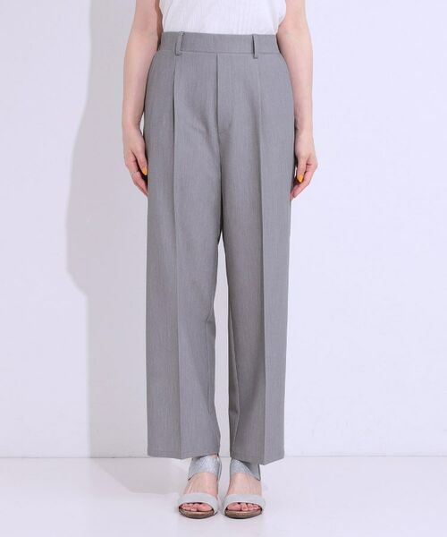SHOO・LA・RUE / シューラルー パンツ | 【S-LL/ひんやり】大人のきれいめスタイルに センタープレスワイドパンツ | 詳細13